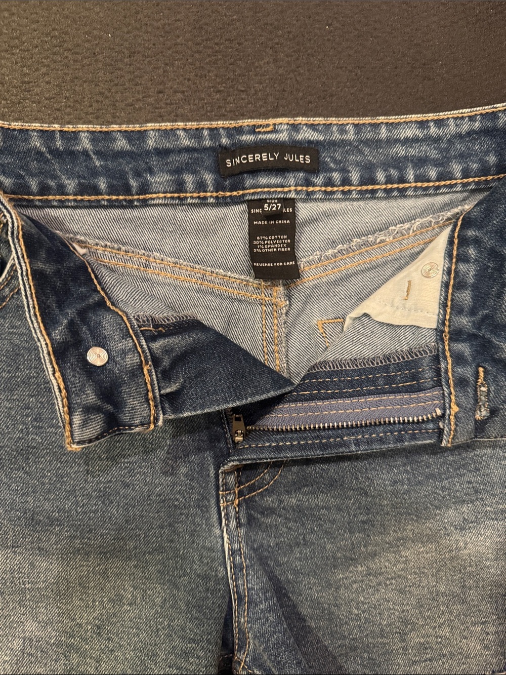Sincerely Jules Women's Blue Denim Jean Shorts